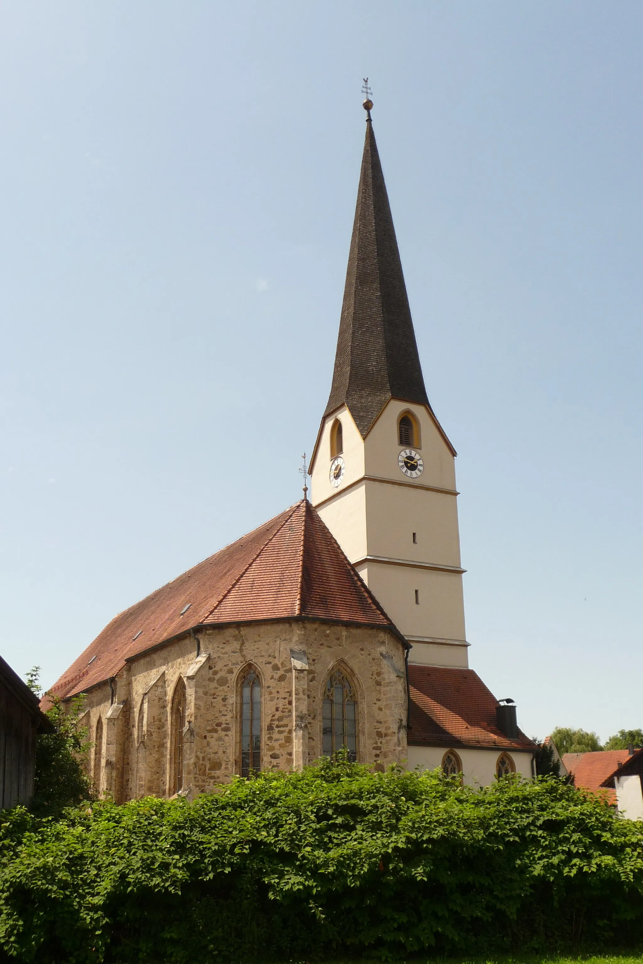 Photo showing: Die Pfarrkirche Maria Himmelfahrt in Mittich