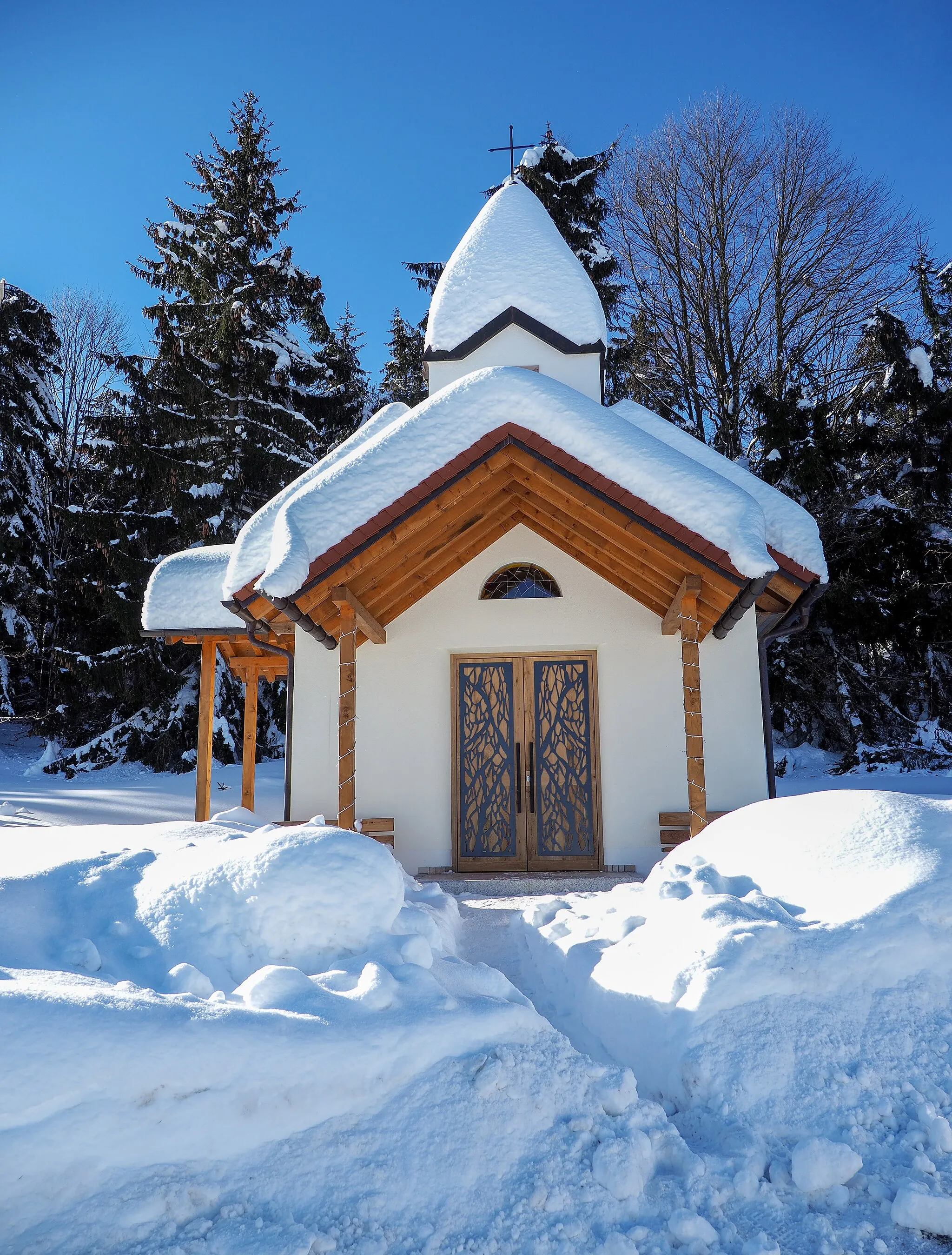 Photo showing: Reischlhof-Kapelle im Winter