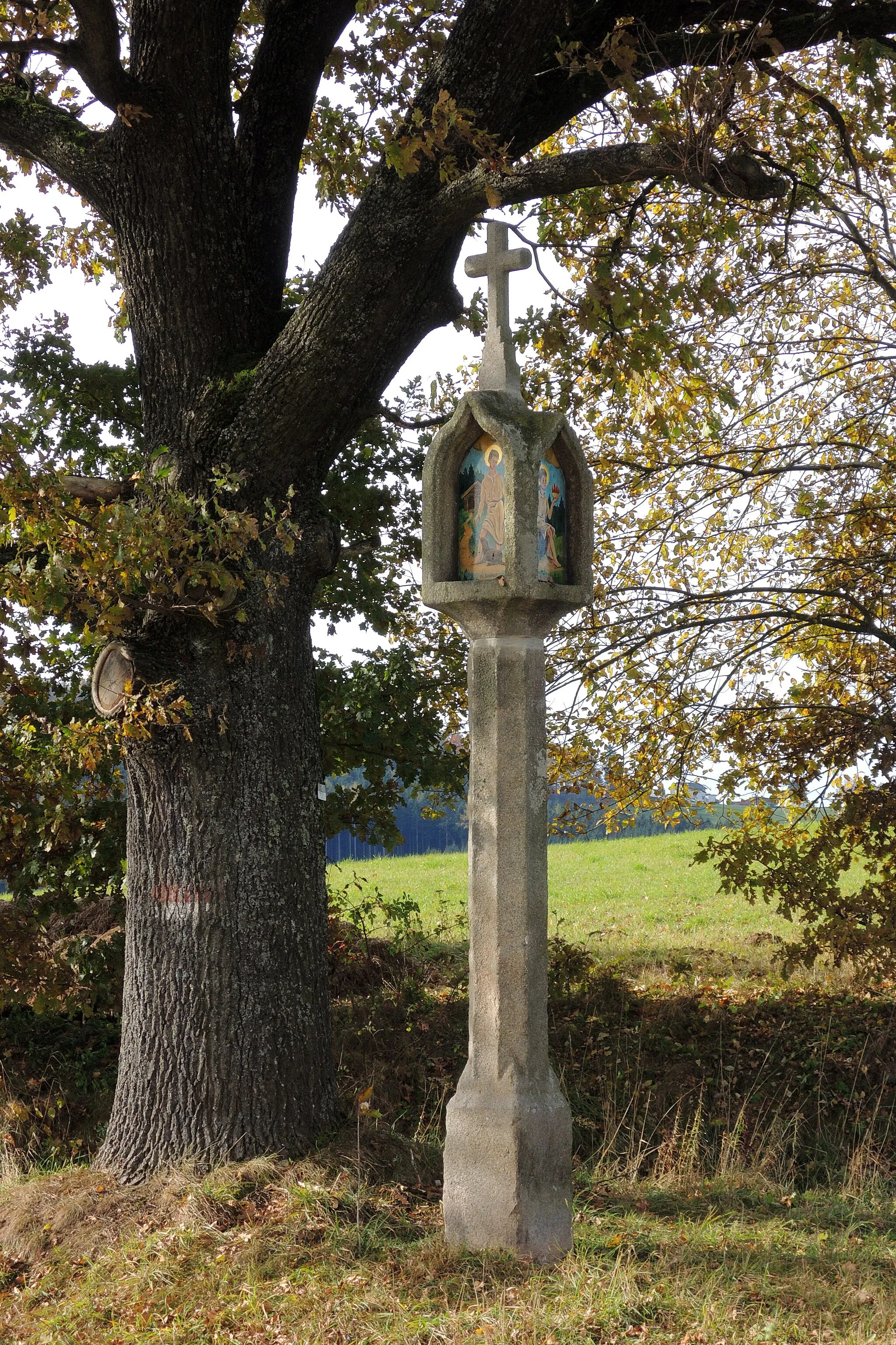 Photo showing: Wayside Shrine east of Hundbrenning - Berg bei Rohrbach