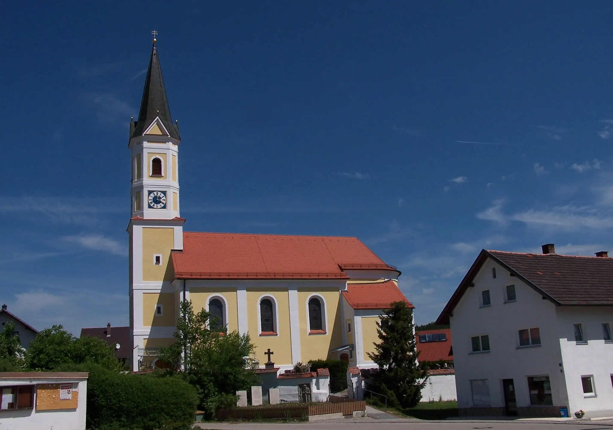 Photo showing: Kirche Maria Verkündigung Oberköllnbach, Gemeinde Postau