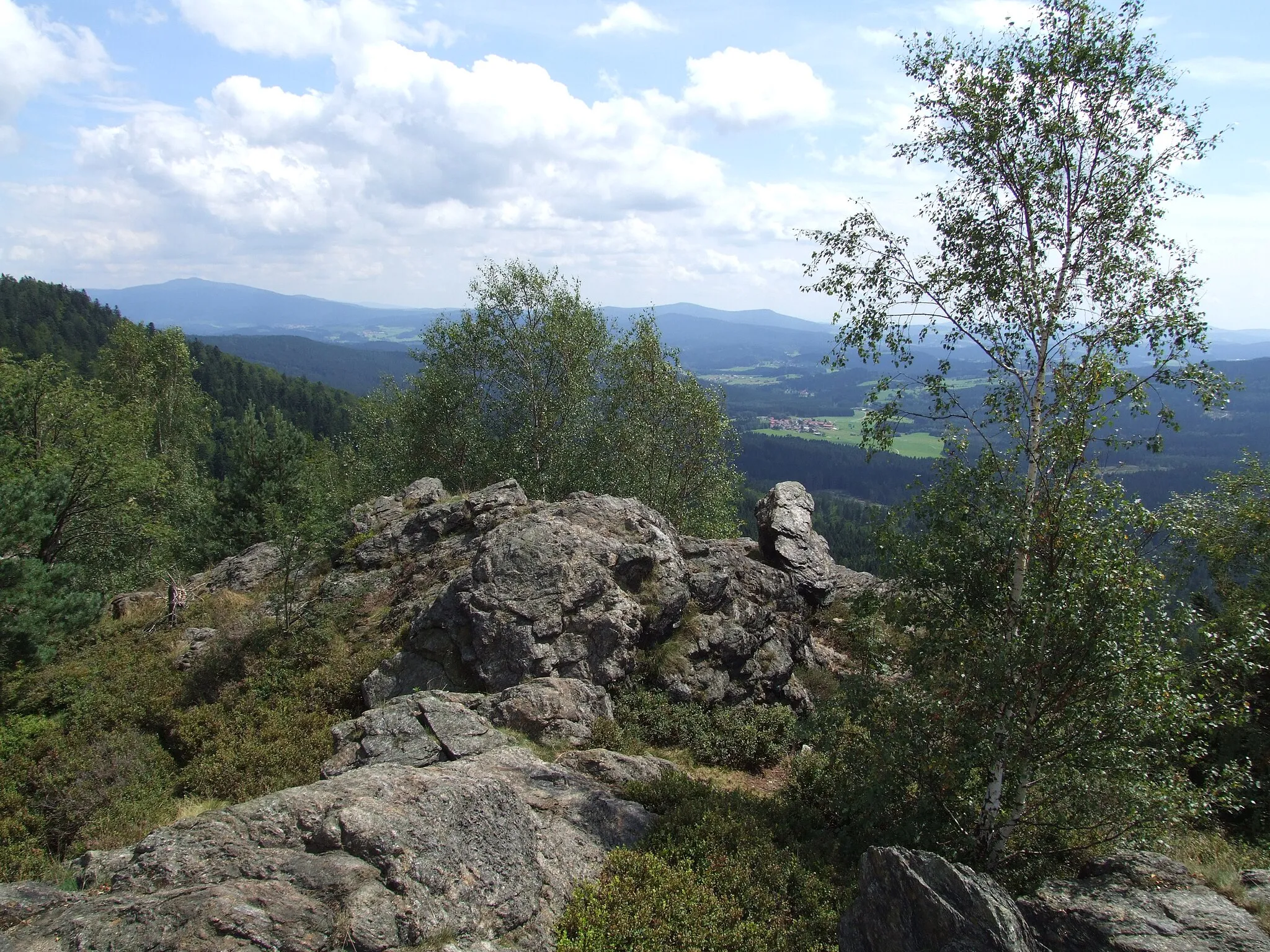 Photo showing: Blick vom Silberberg nach Südosten; Bodenmais