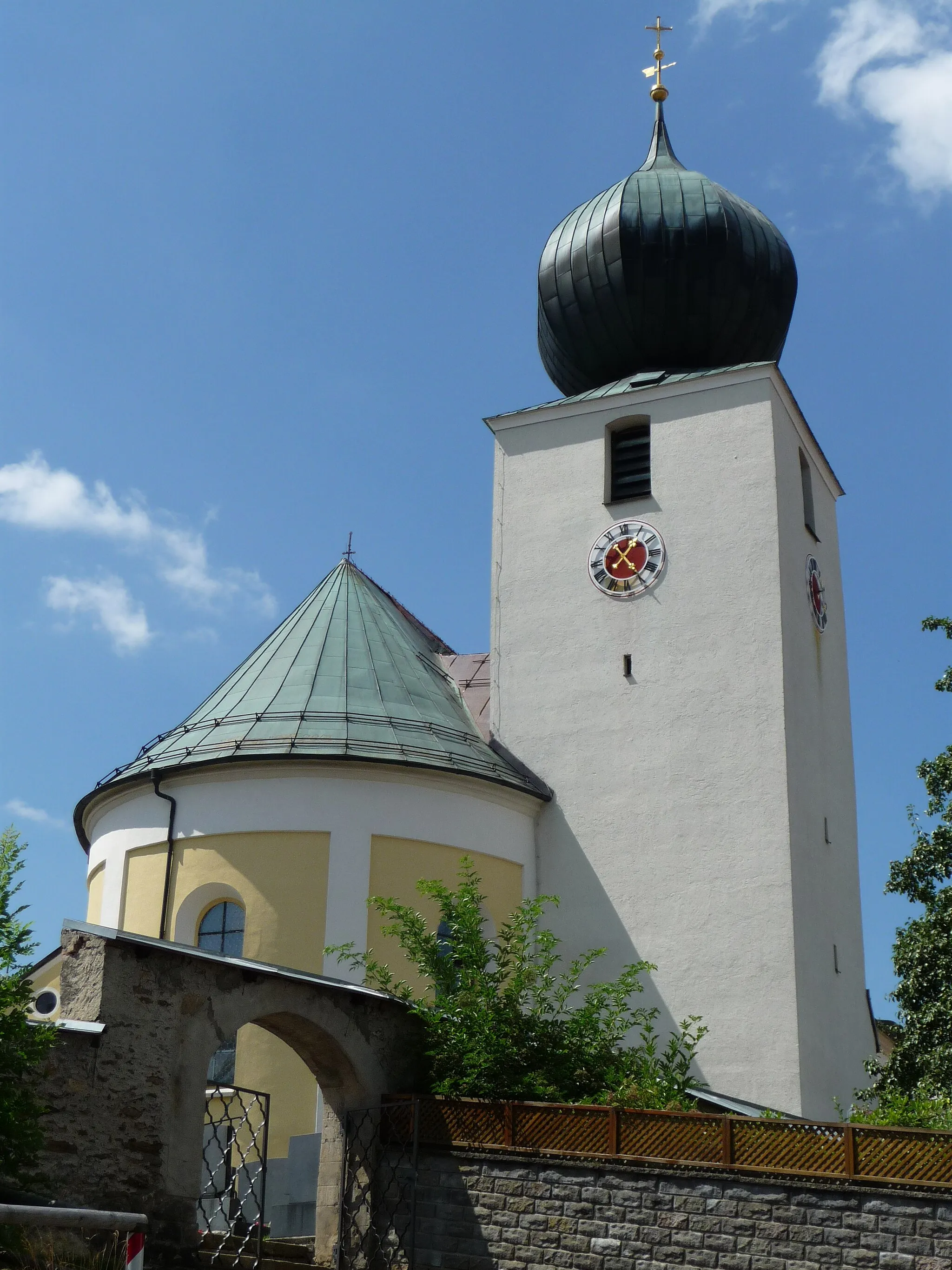 Photo showing: Die Pfarrkirche St. Ulrich in Lam