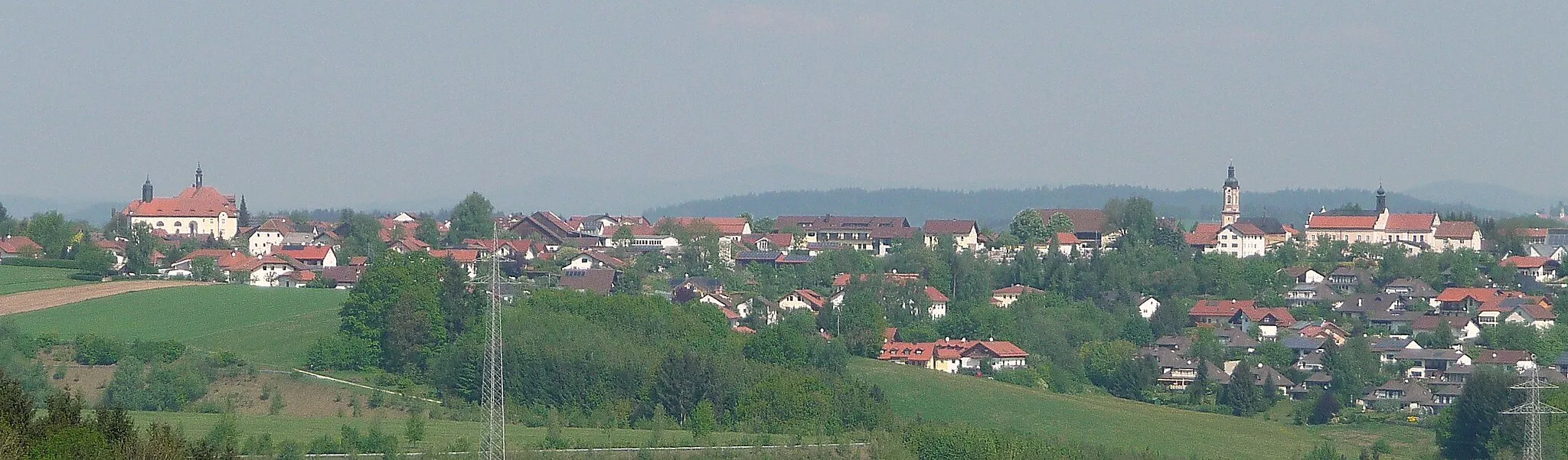 Photo showing: Blick auf Thyrnau von Kellberg aus