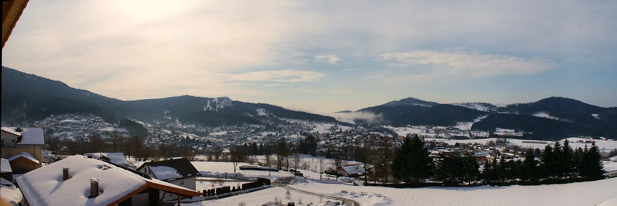 Photo showing: Panoramablick im Winter über Bodenmais
