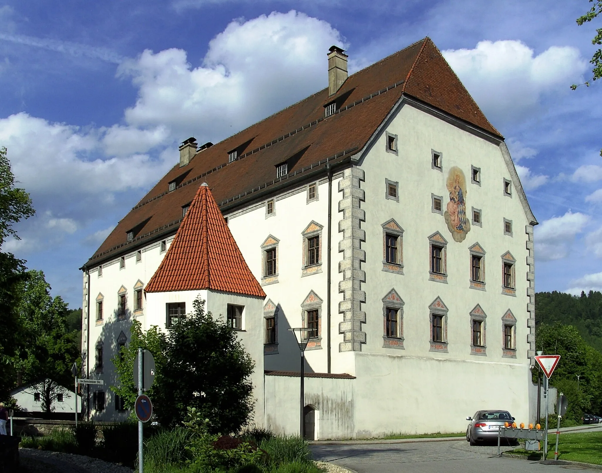 Photo showing: Das Schloss Obernzell ist ein ehemals fürstbischöfliches Wasserschloss in Obernzell.
