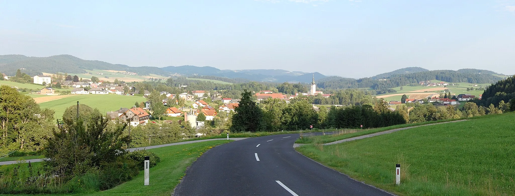 Photo showing: panoramic view of Schlägl, Upper Austria