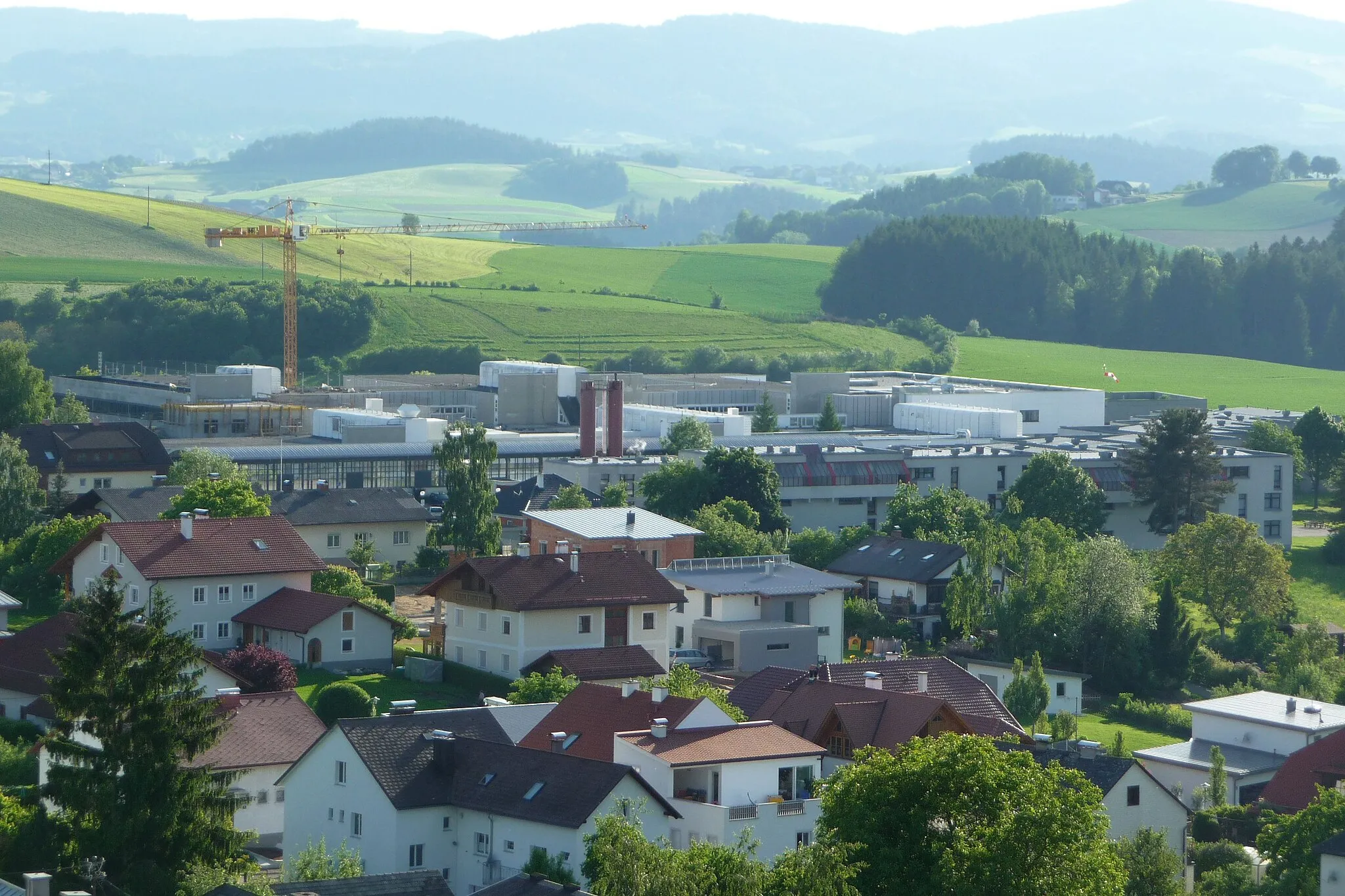 Photo showing: Krankenhaus Rohrbach vom Kirchturm gesehen