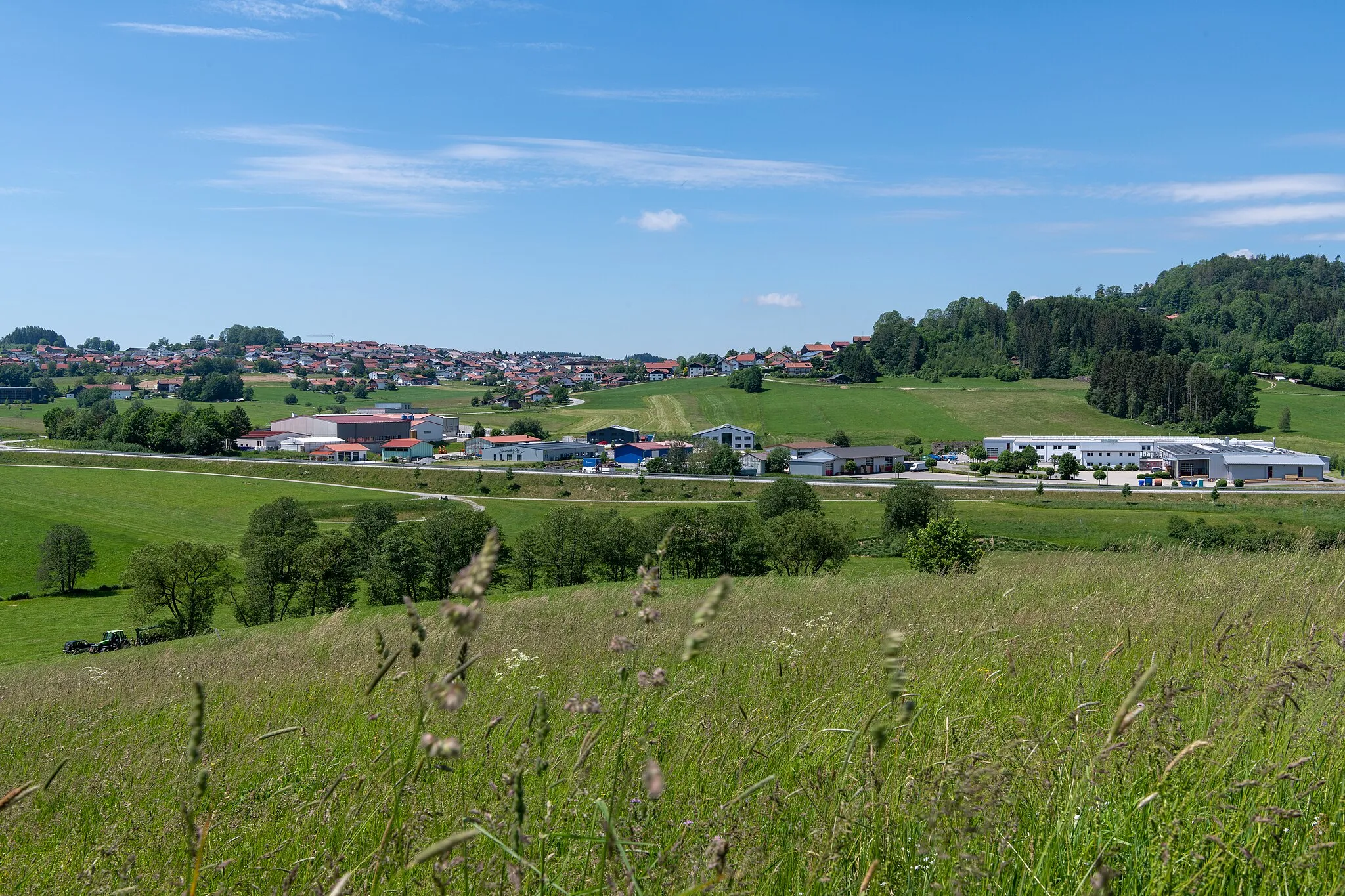 Photo showing: Gewerbegebiet Kirchberg i. Wald