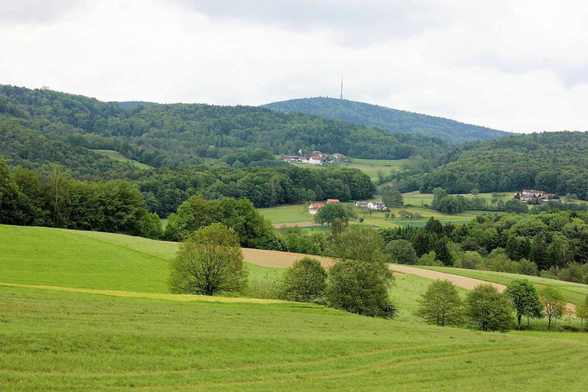 Photo showing: Landschaft um den 1.016 m hohen Brotjacklriegel . Das Foto wurde bei Englfing gemacht. Naturpark Bayerischer Wald.