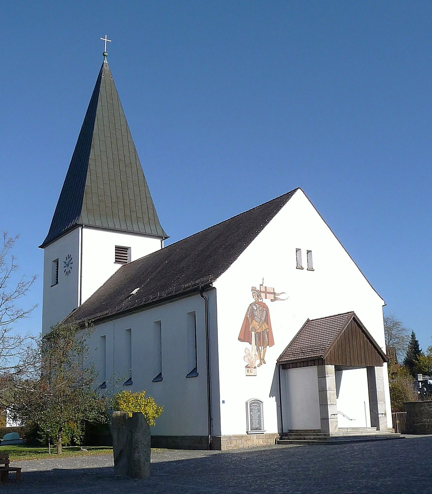 Photo showing: Die Pfarrkirche St. Florian in Nammering, erbaut 1952–1953.