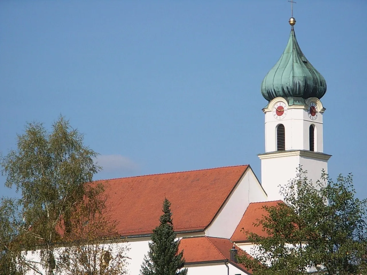 Photo showing: Ruderting, St Joseph Parish Church from south-west.