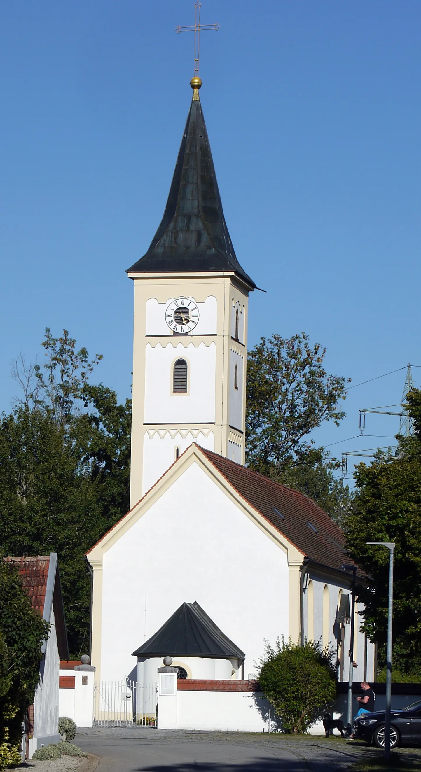 Photo showing: Catholic branch church "Sankt Stephanus" in Pielweichs, Town of Plattling, Lower Bavaria, Germany, September 08, 2020