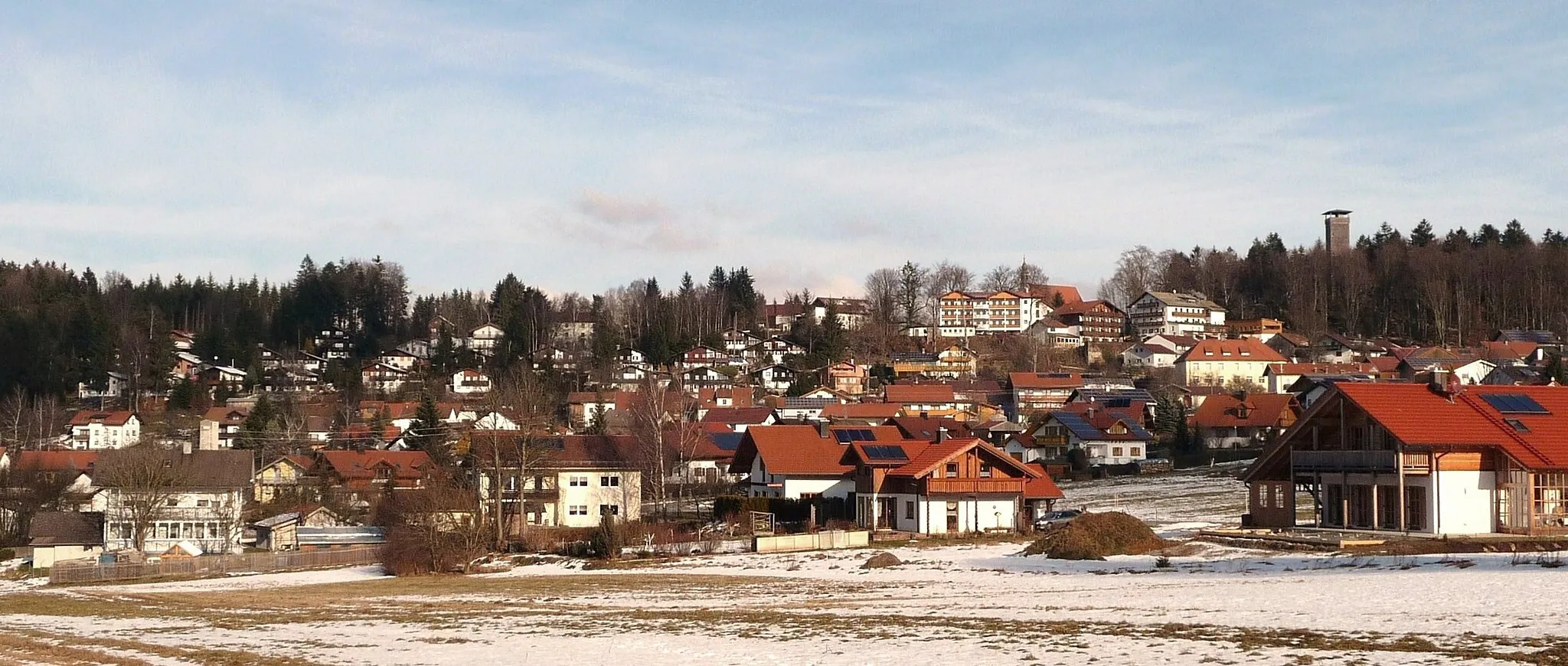 Photo showing: Blick auf Oberkreuzberg, Gemeinde Spiegelau