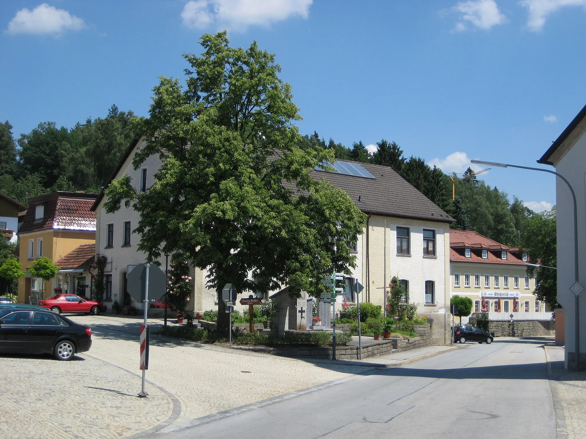 Photo showing: Marketplace of Büchlberg