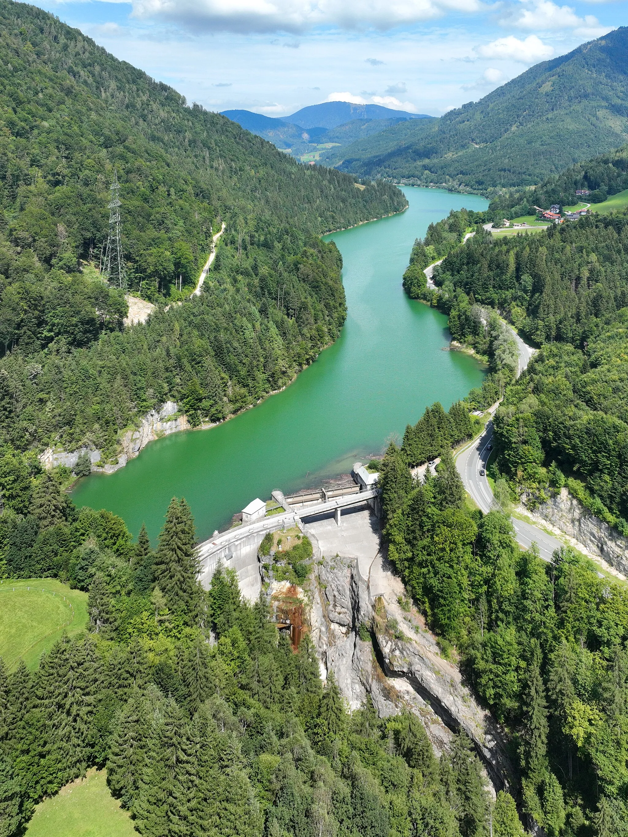 Photo showing: Wiestal reservoir in Austria.
