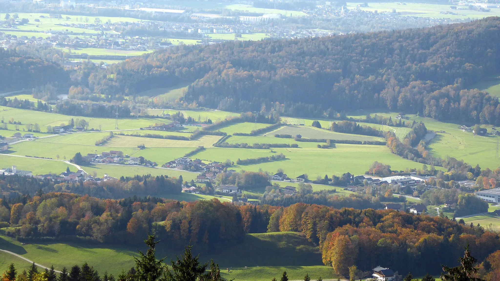Photo showing: Blick vom Wimberg auf die Heckenlandschaft der Adneter-Felder