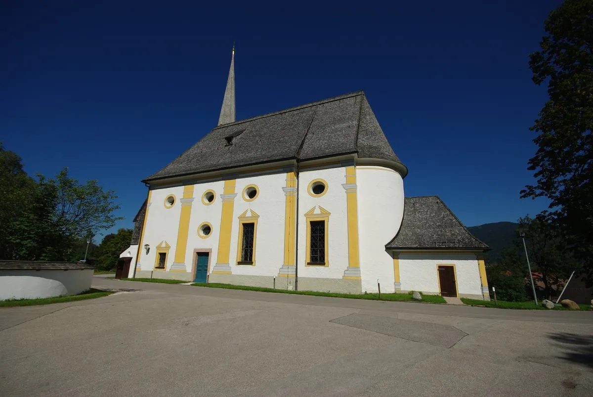 Photo showing: Abt-Johannes-Hoeck-Str. 1, 83334 Inzell, Kath. Filialkirche Mariae Himmelfahrt