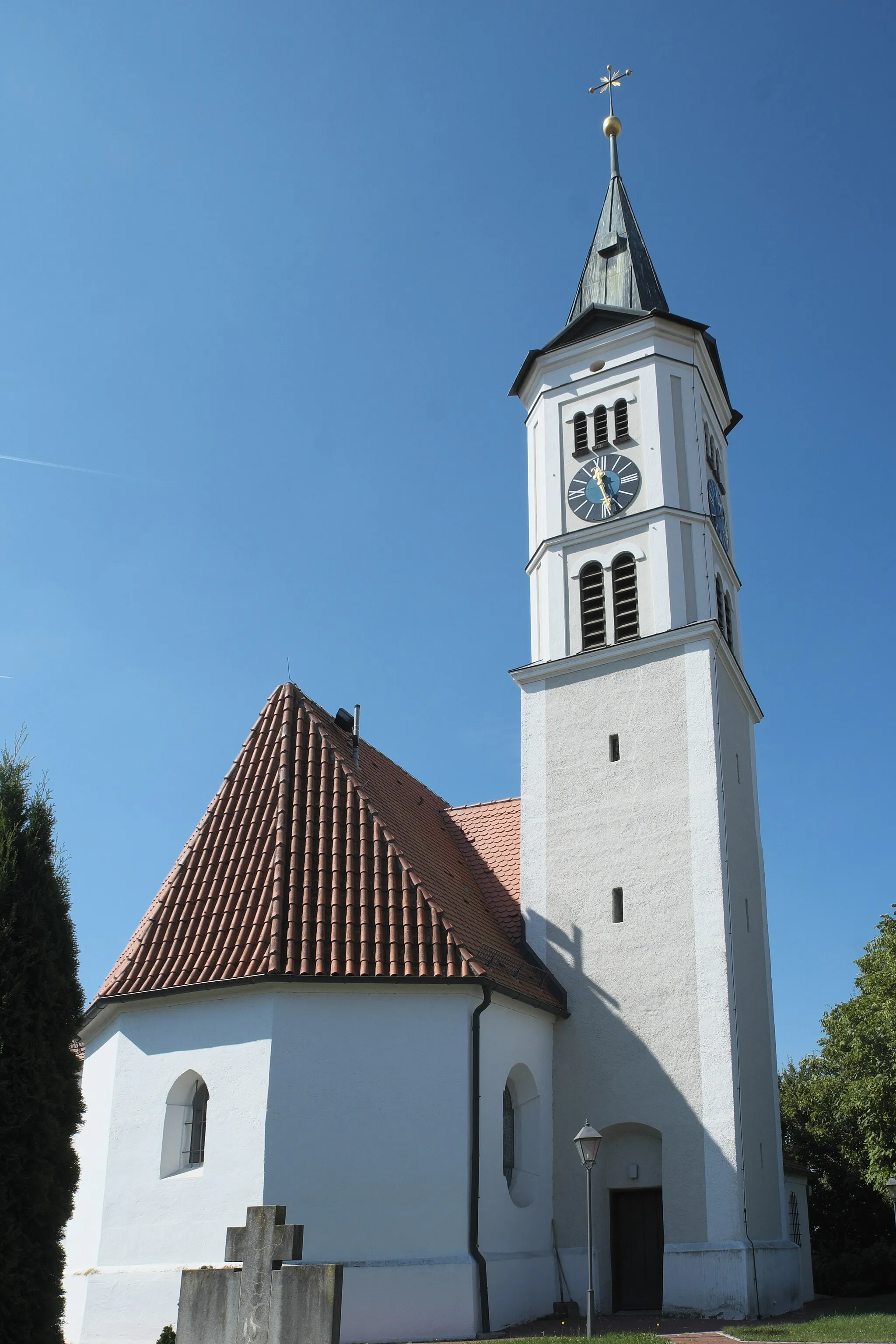 Photo showing: Katholische Filialkirche St. Johannes Baptist in Meringerzell (Mering) im schwäbischen Landkreis Aichach-Friedberg (Bayern/Deutschland)