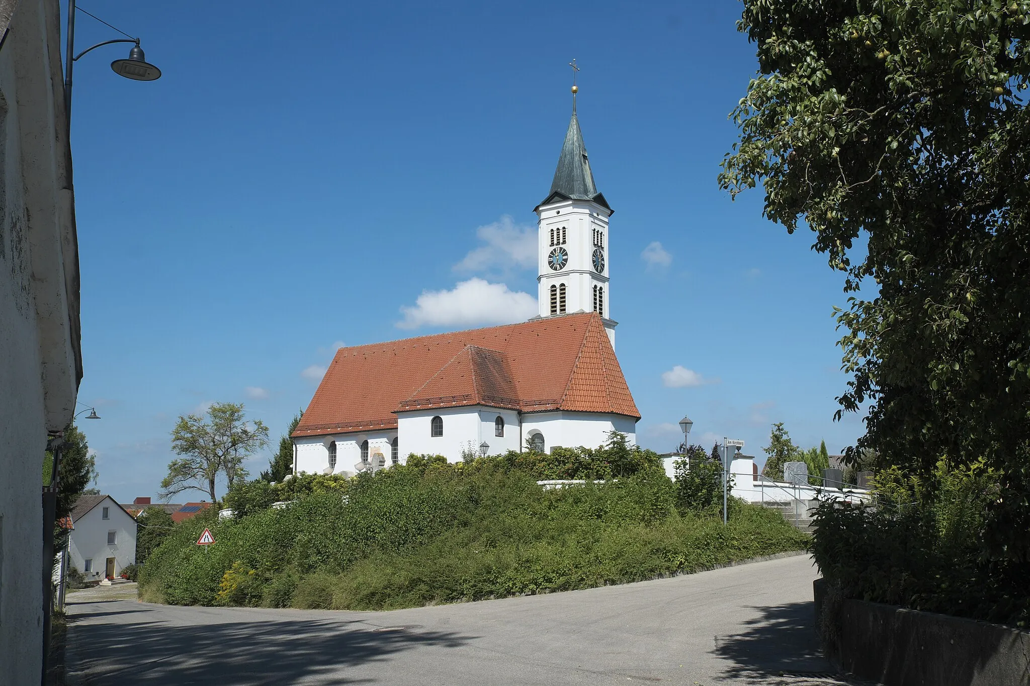 Photo showing: Katholische Filialkirche St. Johannes Baptist in Meringerzell (Mering) im schwäbischen Landkreis Aichach-Friedberg (Bayern/Deutschland)