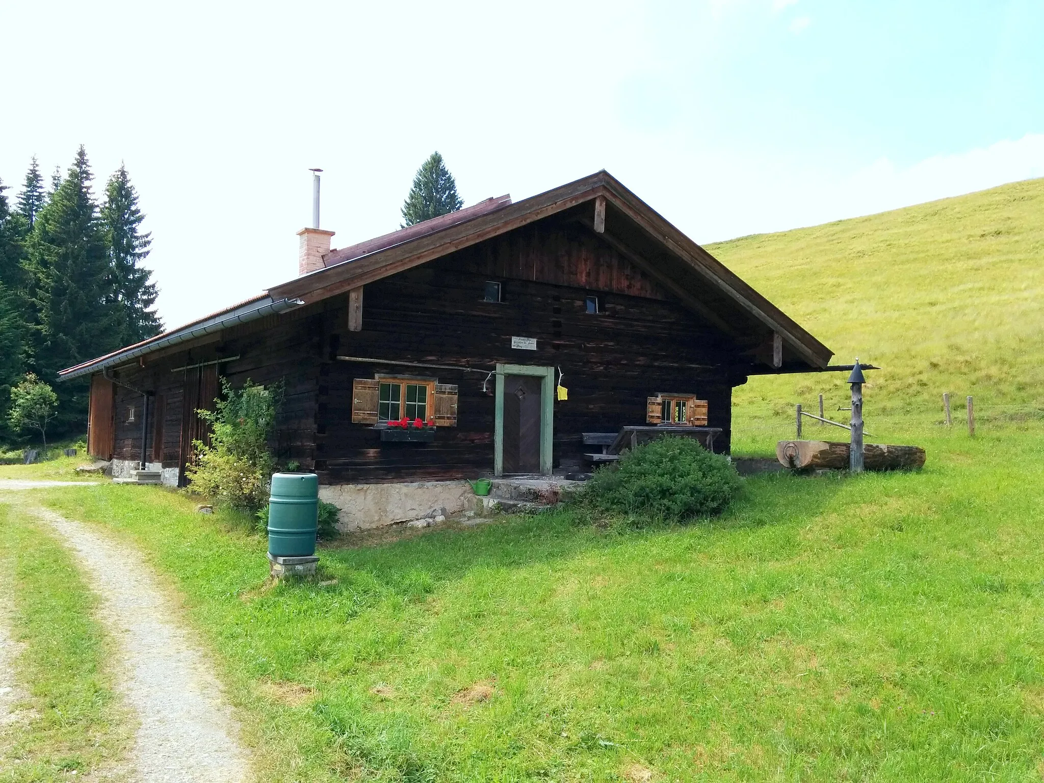 Photo showing: Lexenalm, Wackersberg, Kreis Tölz. Früher vermutlich auch "Vordere Feller Alm"