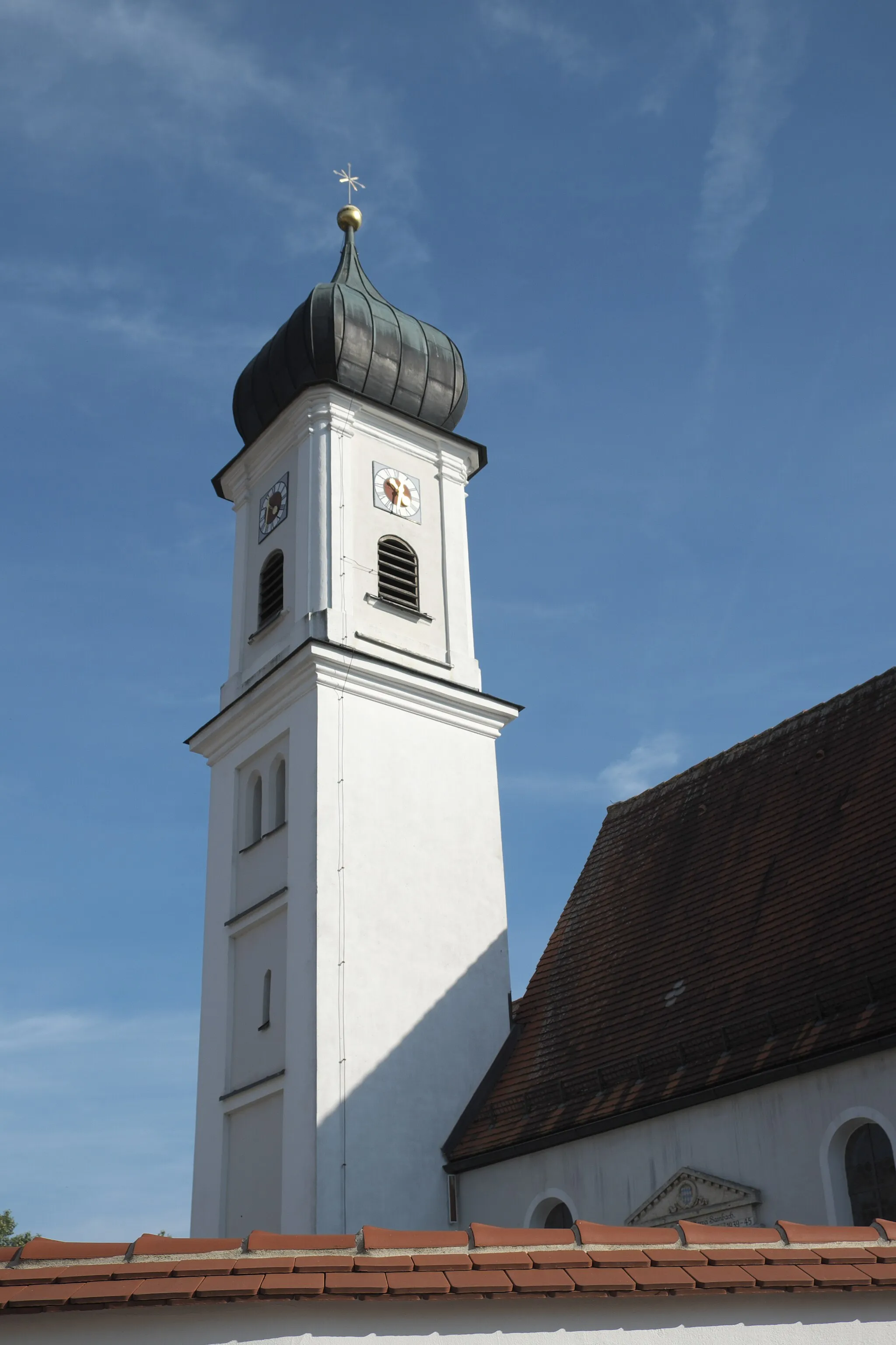 Photo showing: Katholische Pfarrkirche St. Nikolaus in Sainbach (Inchenhofen) im schwäbischen Landkreis Aichach-Friedberg (Bayern/Deutschland)