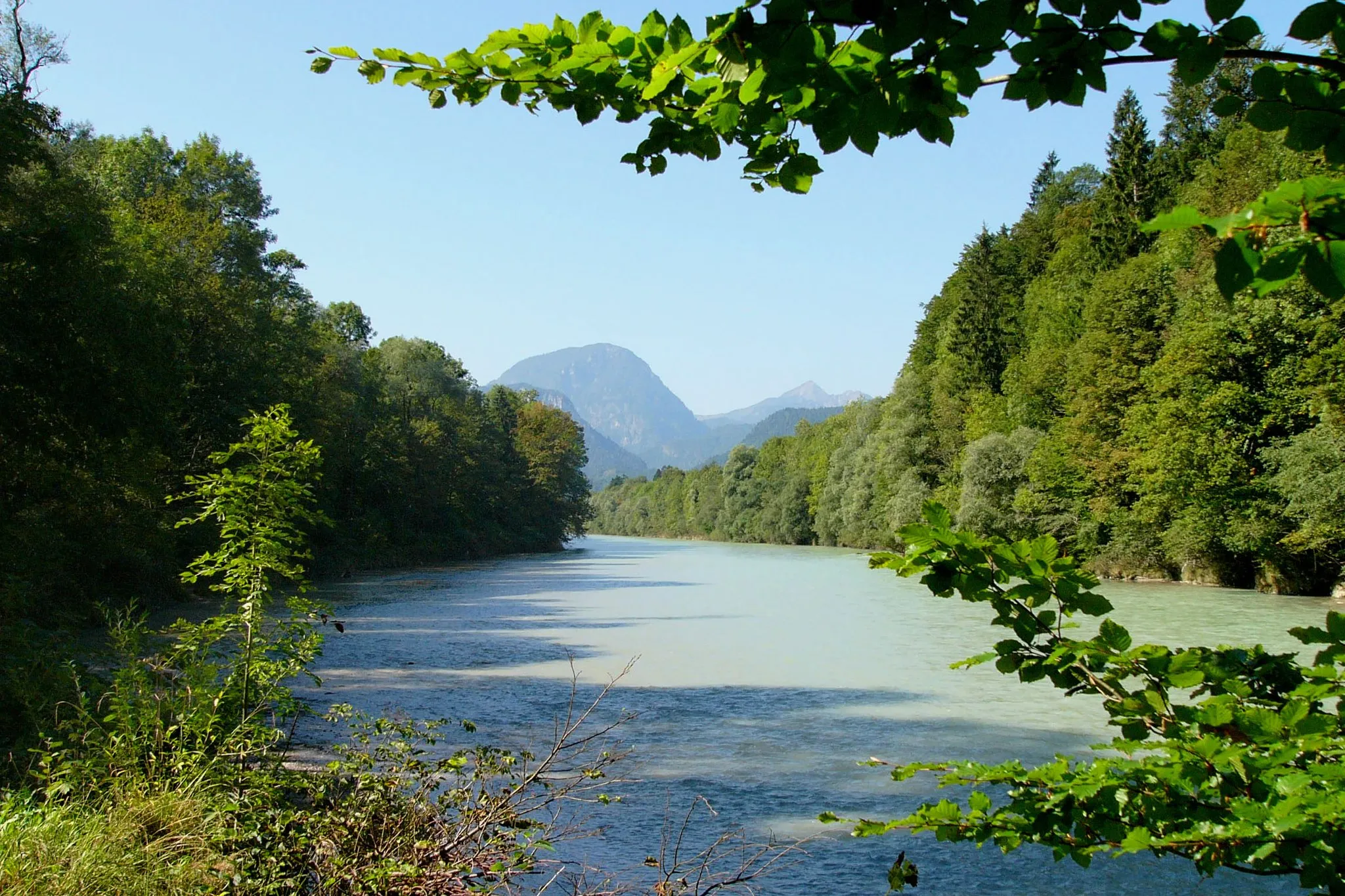 Photo showing: Saalach River, River in Austria and Bavaria