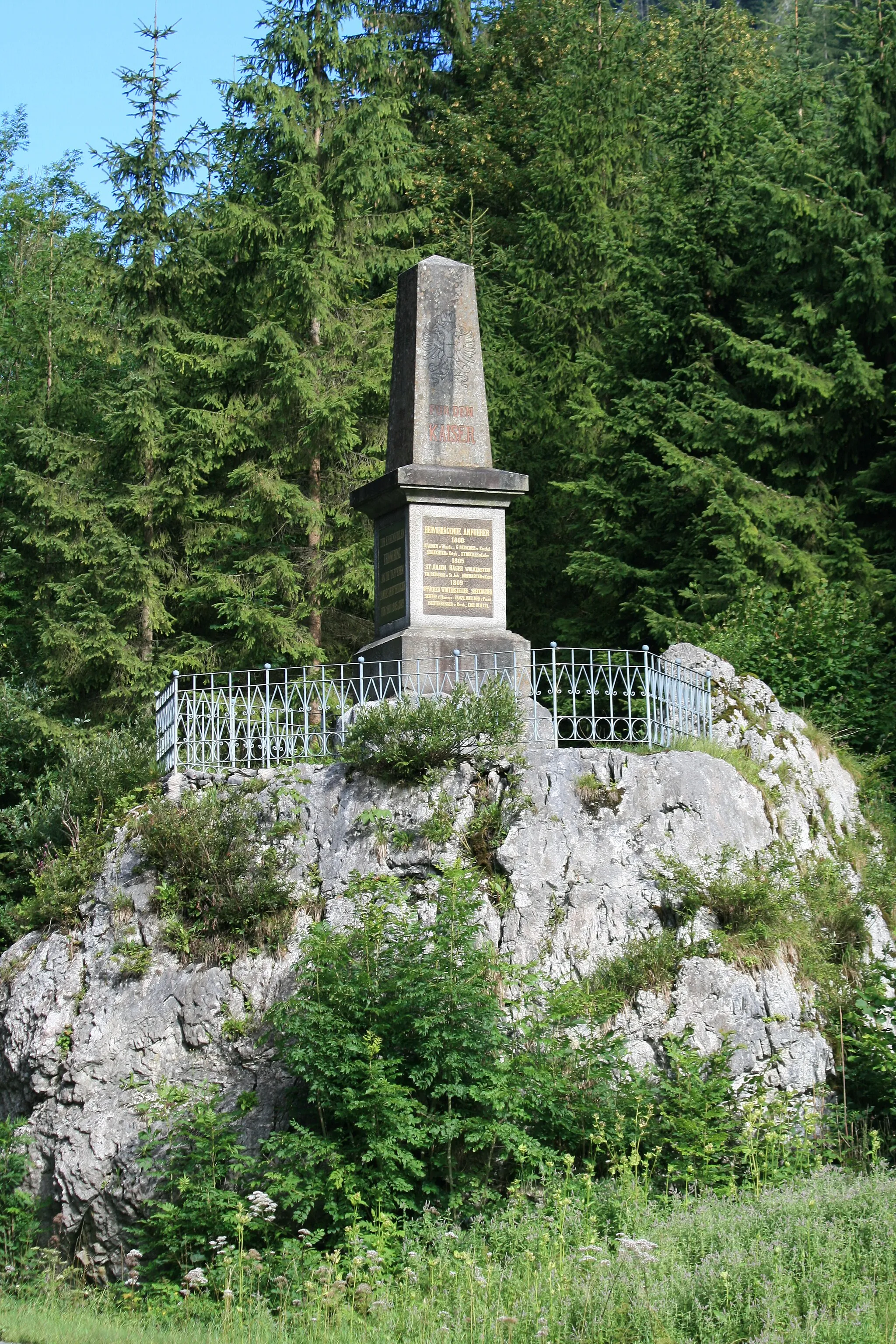 Photo showing: Denkmal am Pass Strub