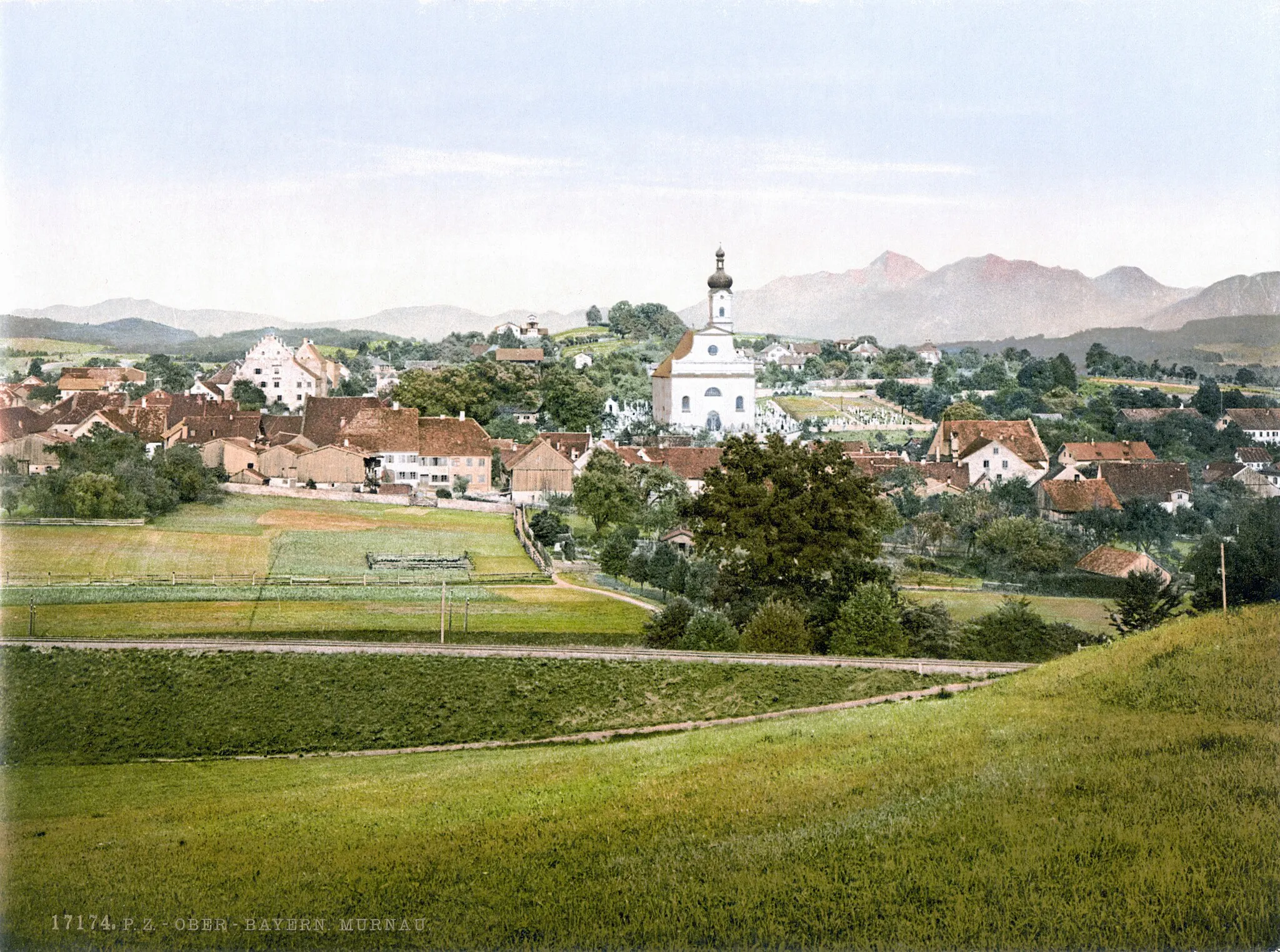 Photo showing: Murnau am Staffelsee in 1900.