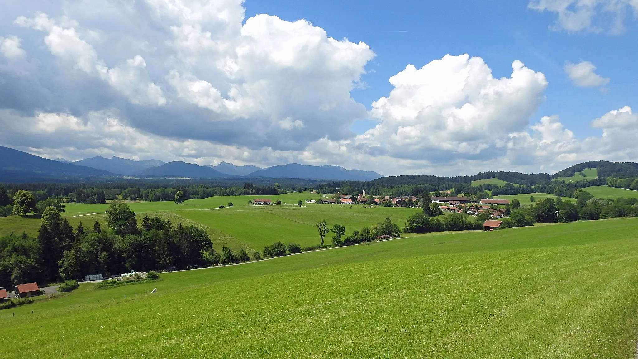 Photo showing: Schöffau von Nordosten, Uffing am Staffelsee