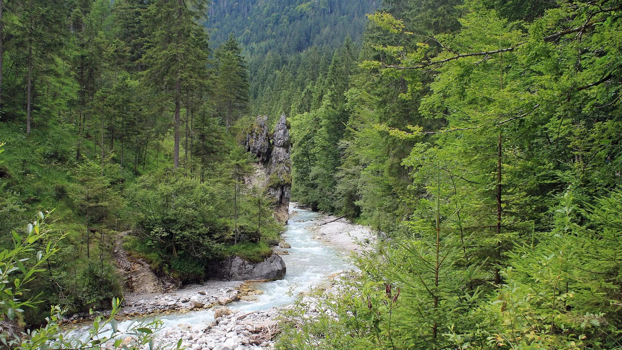 Photo showing: Der Wimbach vor der Wimbachklamm