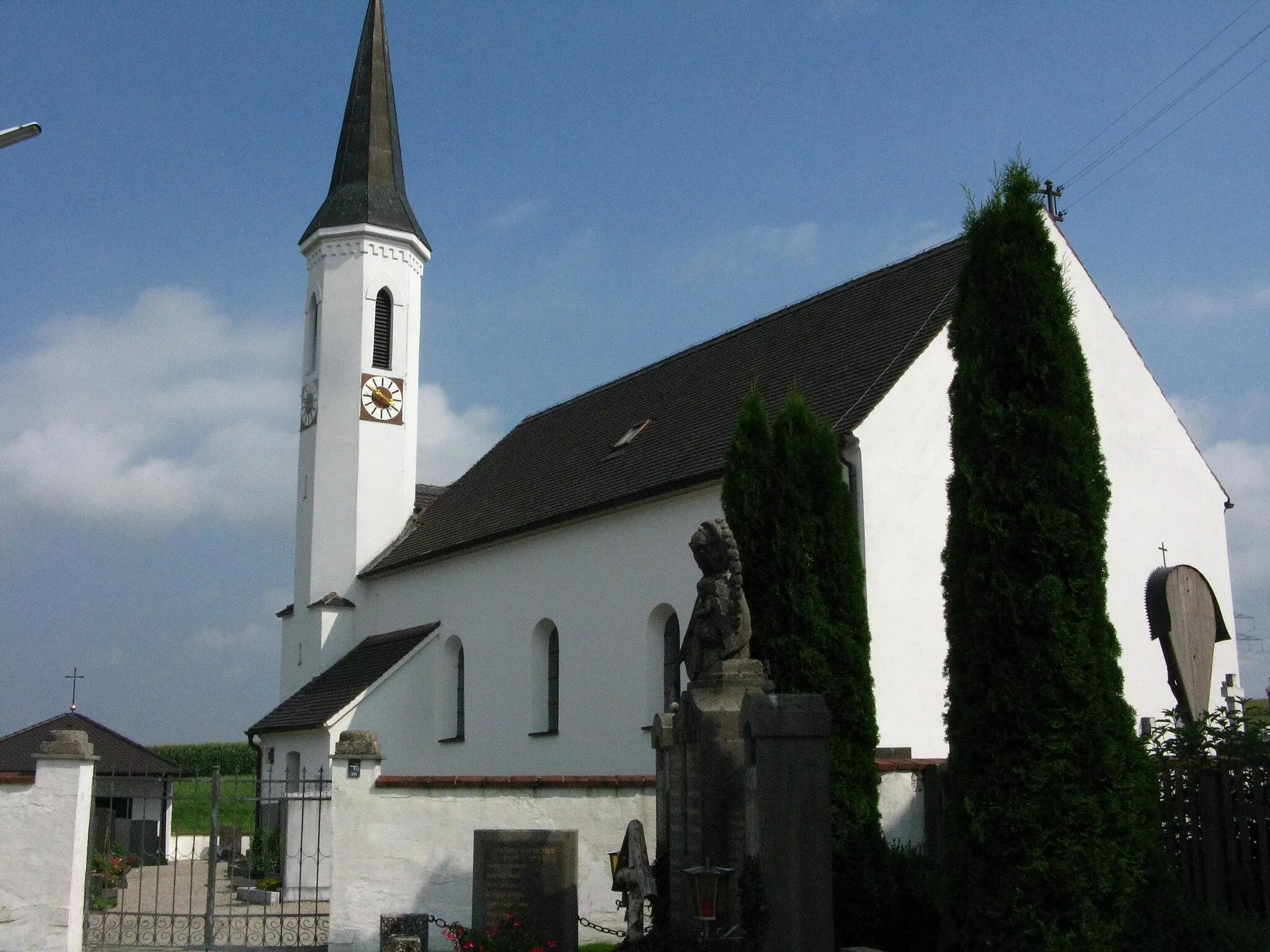 Photo showing: Oberzeitelbach Kirche Maria Himmelfahrt