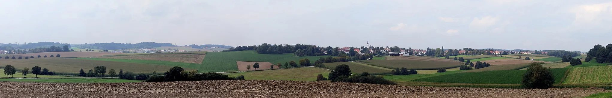 Photo showing: Panorama von Altomünster, Standort östlich von Altomünster