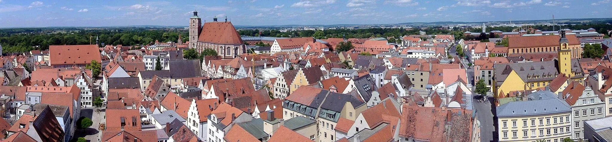 Photo showing: Blick auf die westliche und nördliche Altstadt von Ingolstadt