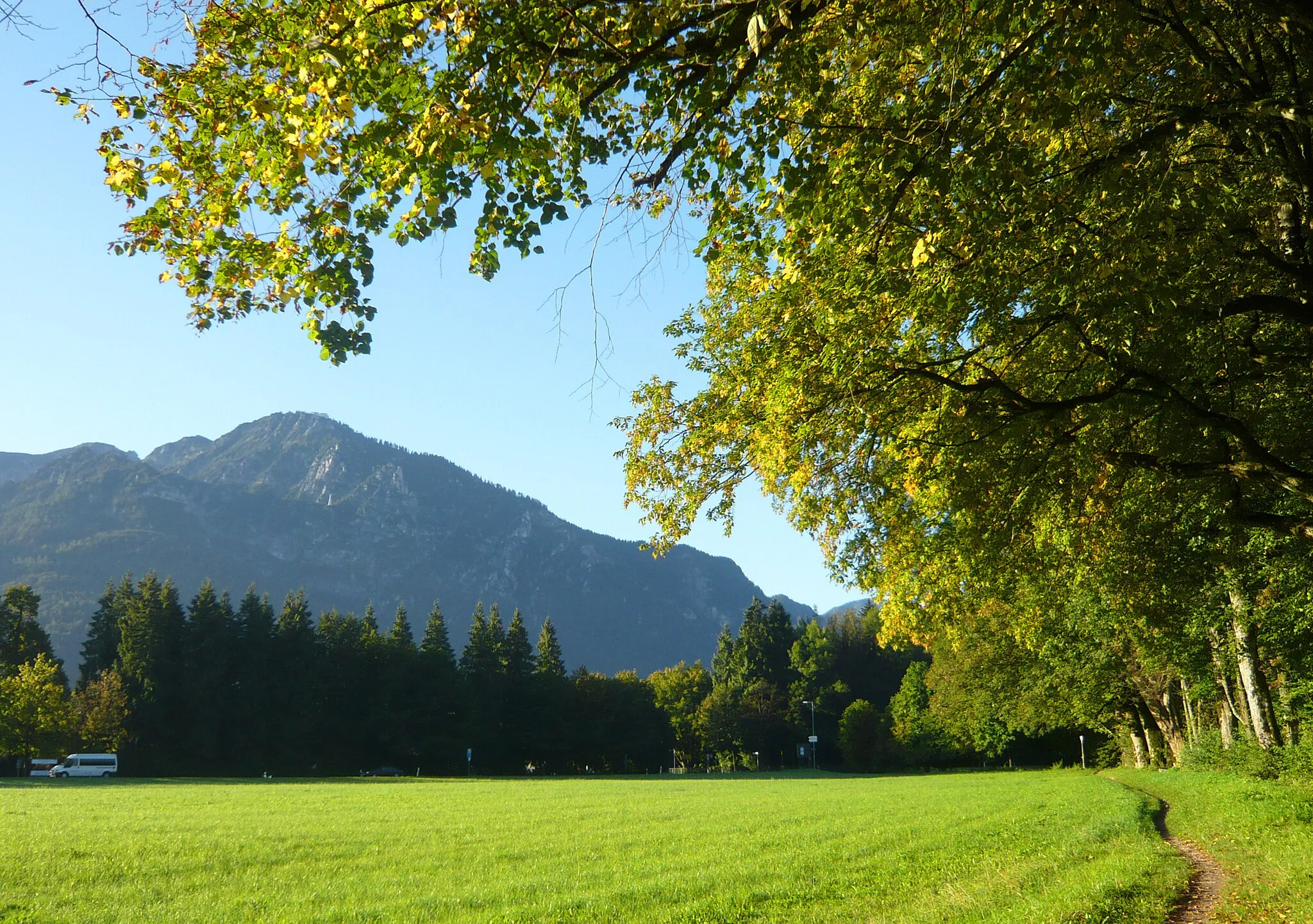Photo showing: View to the mountain Predigtstuhl near Bad Reichenhall, Bavaria, Germany