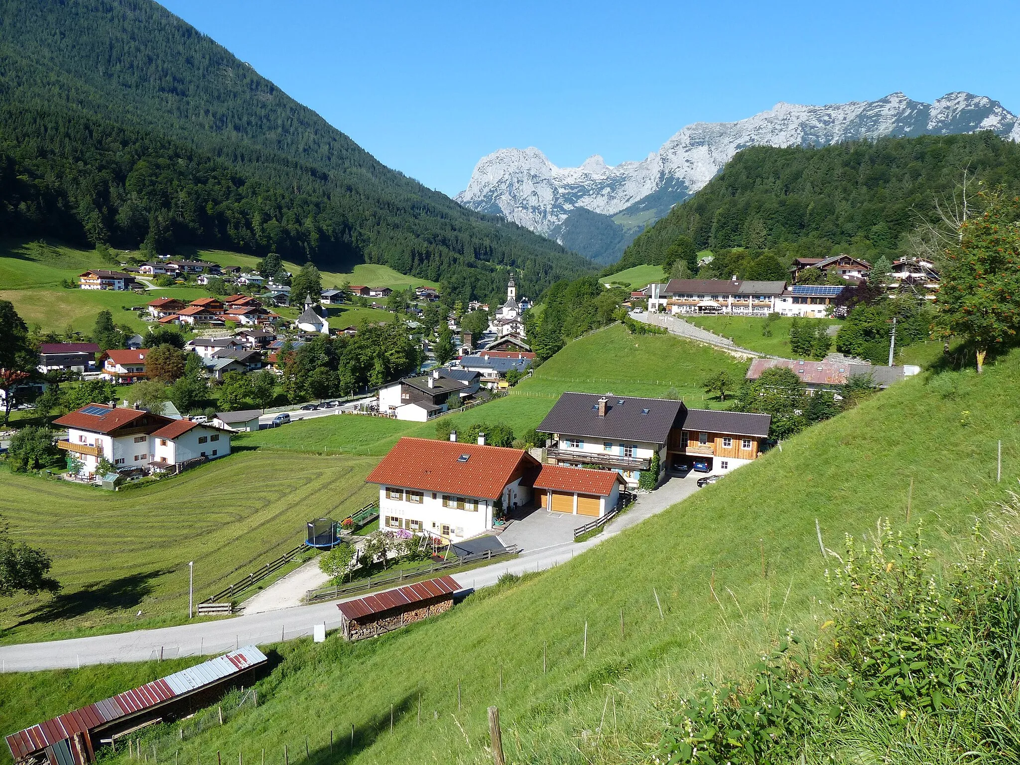 Photo showing: Ramsau b. Berchtesgaden, Überblick