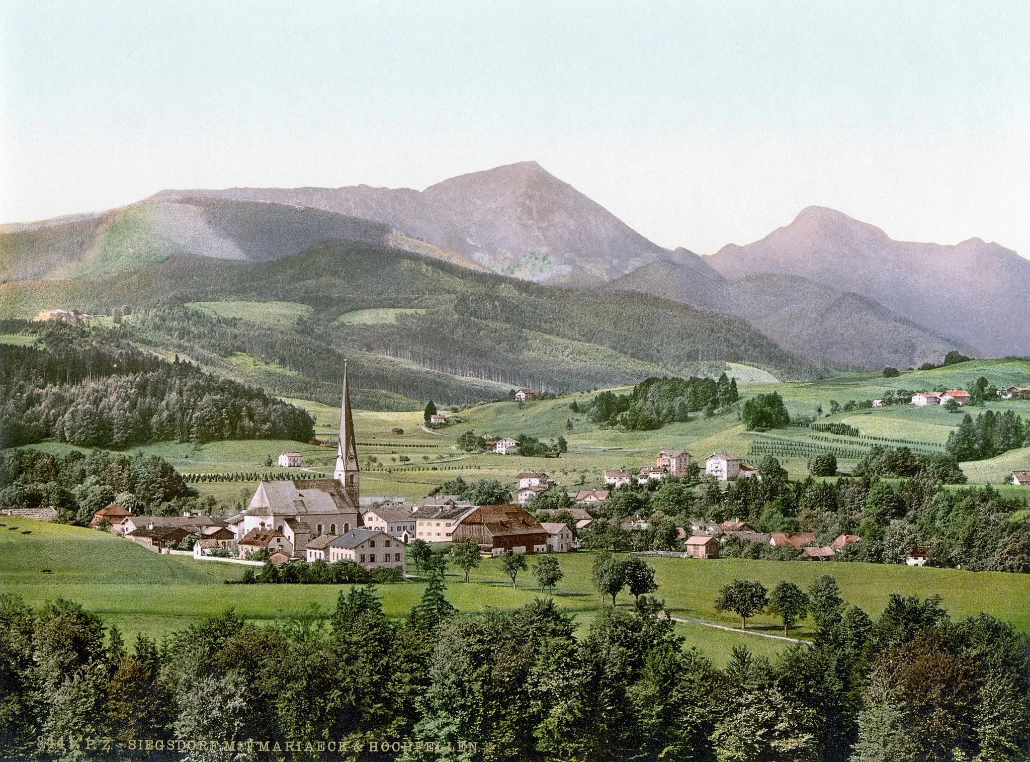Photo showing: Siegsdorf um 1900