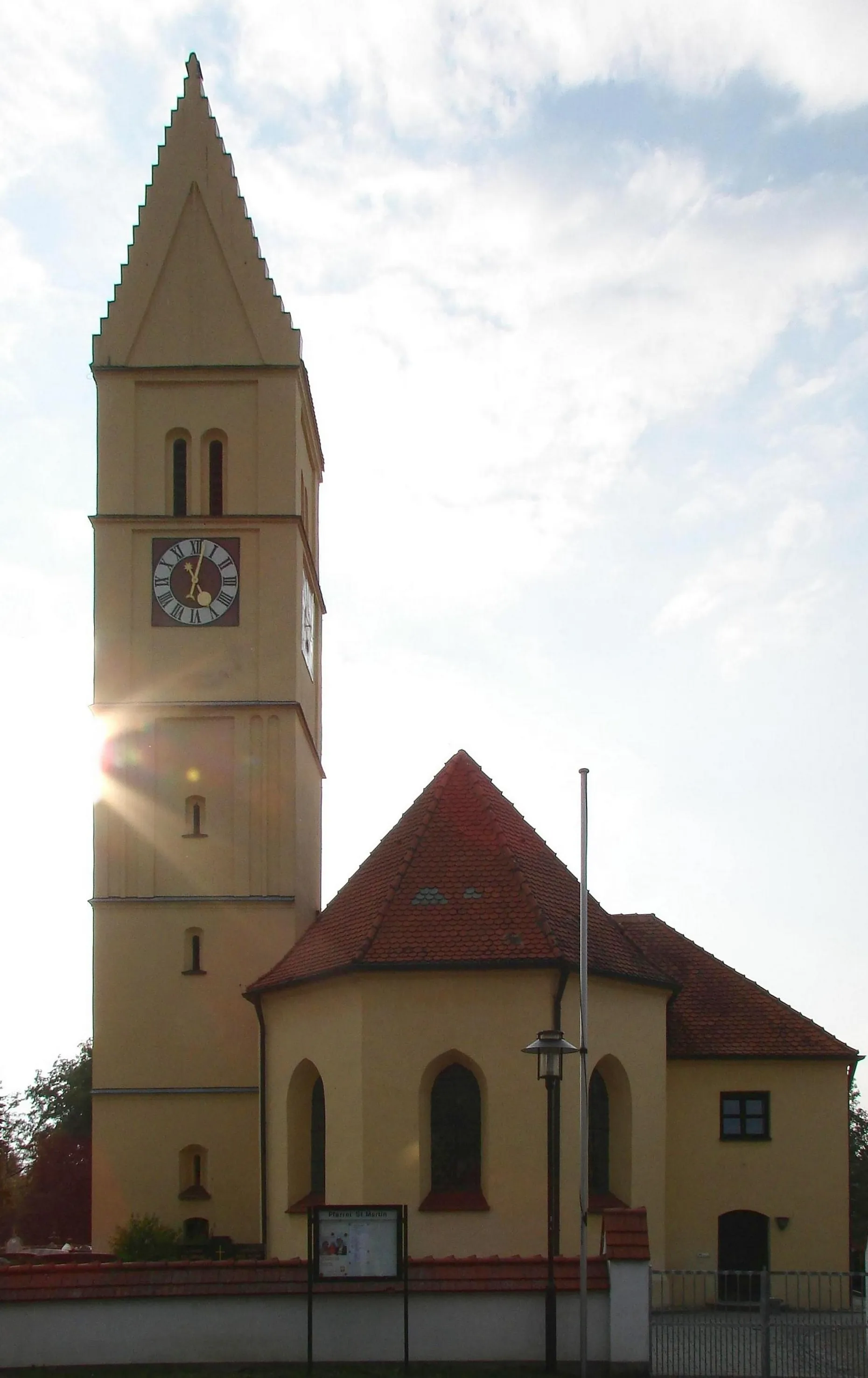 Photo showing: St. Martin's church in Aresing, Bavaria