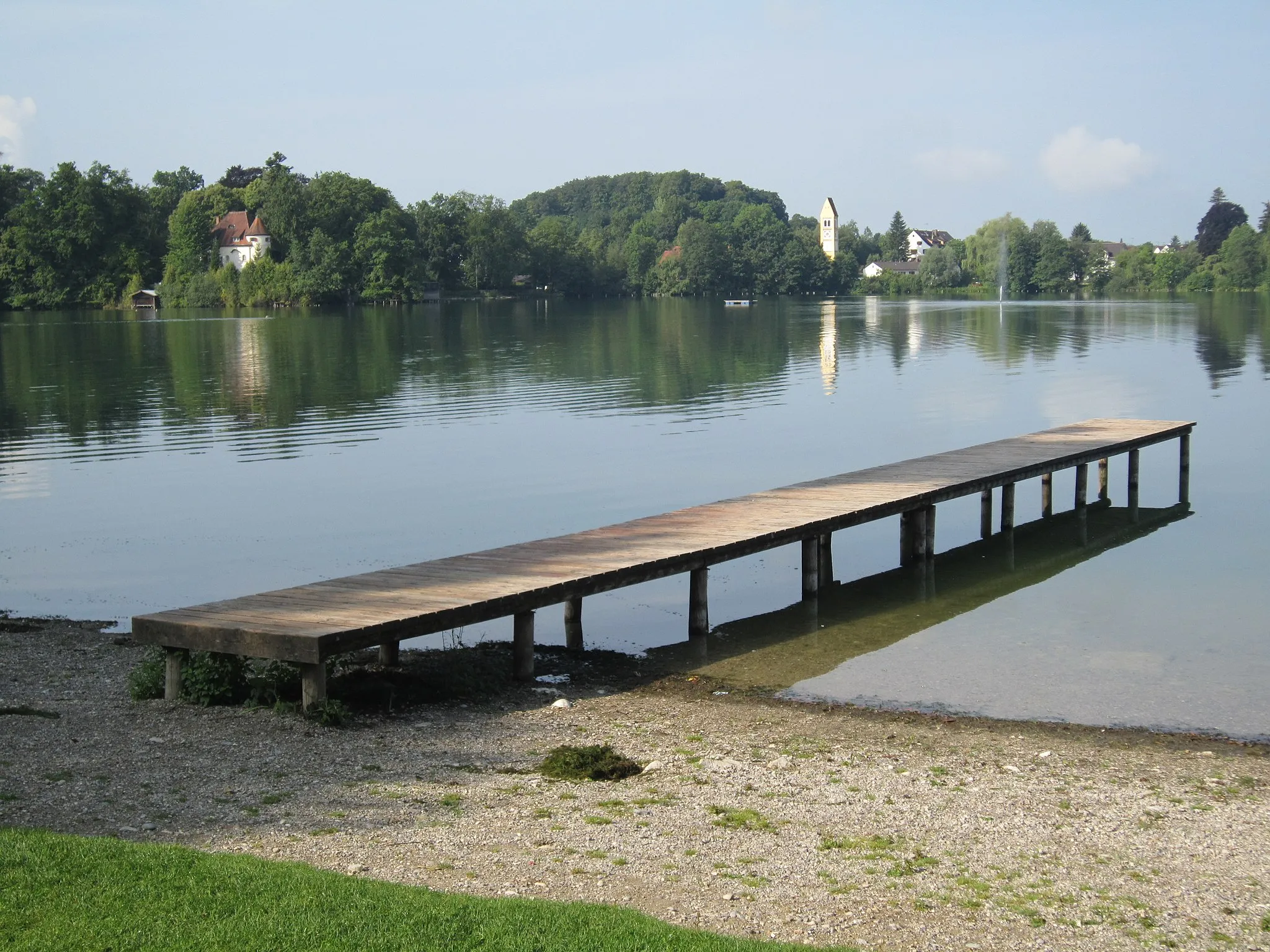 Photo showing: Lake Wessling in Upper Bavaria