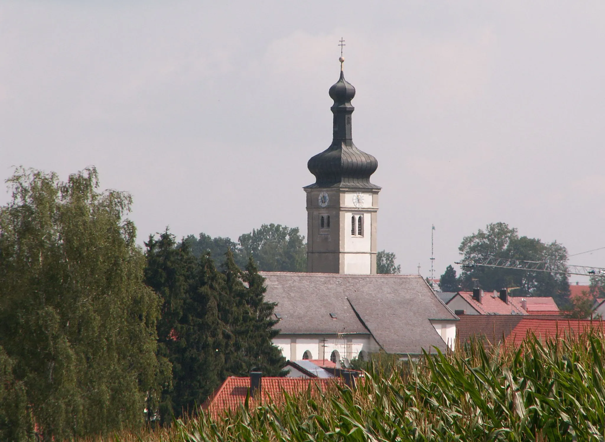 Photo showing: Kirche in Pfaffenhofen an der Glonn von Südwesten