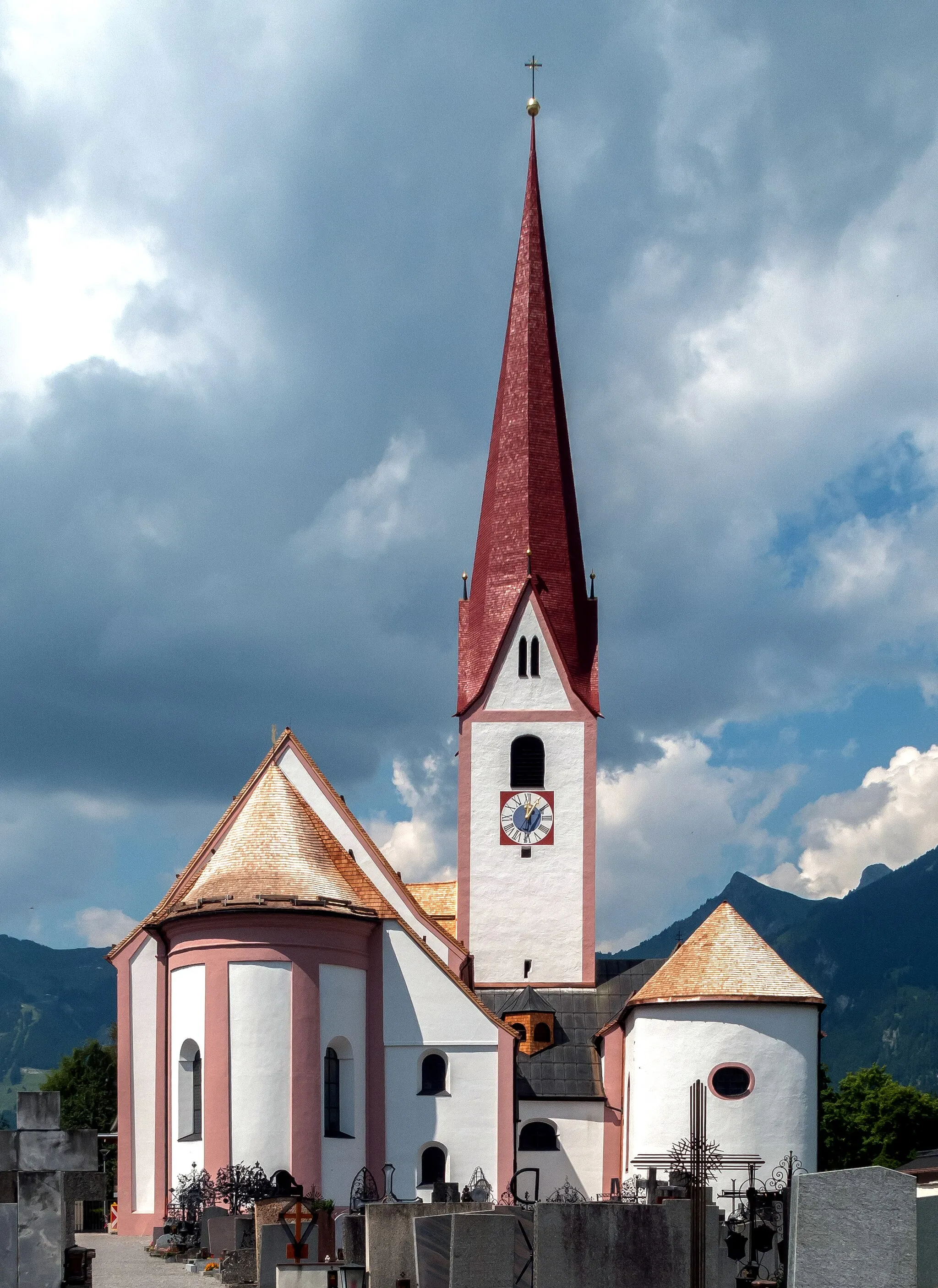Photo showing: Breitenwang, church: Dekanatskirche heilige Petrus und Paulus