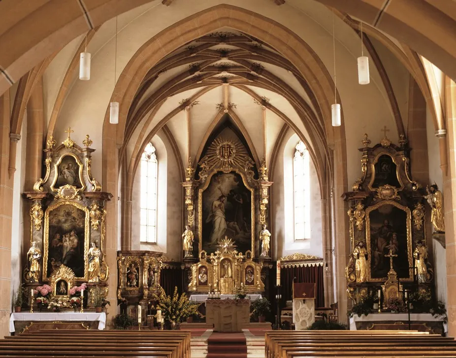 Photo showing: Kirche Mitterskirchen von innen
