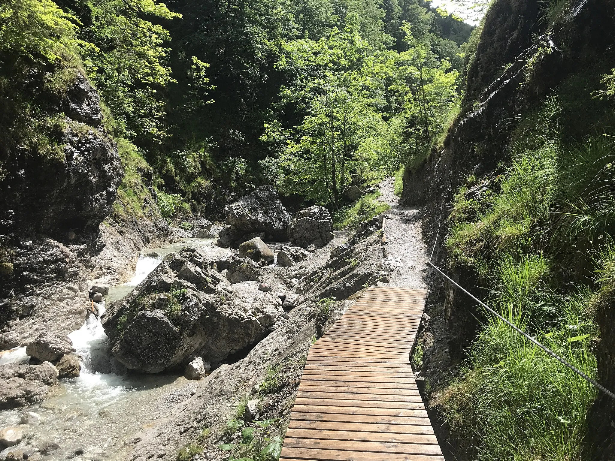 Photo showing: Eine Passage der Grießbachklamm in Erpfendorf, Tirol in Österreich