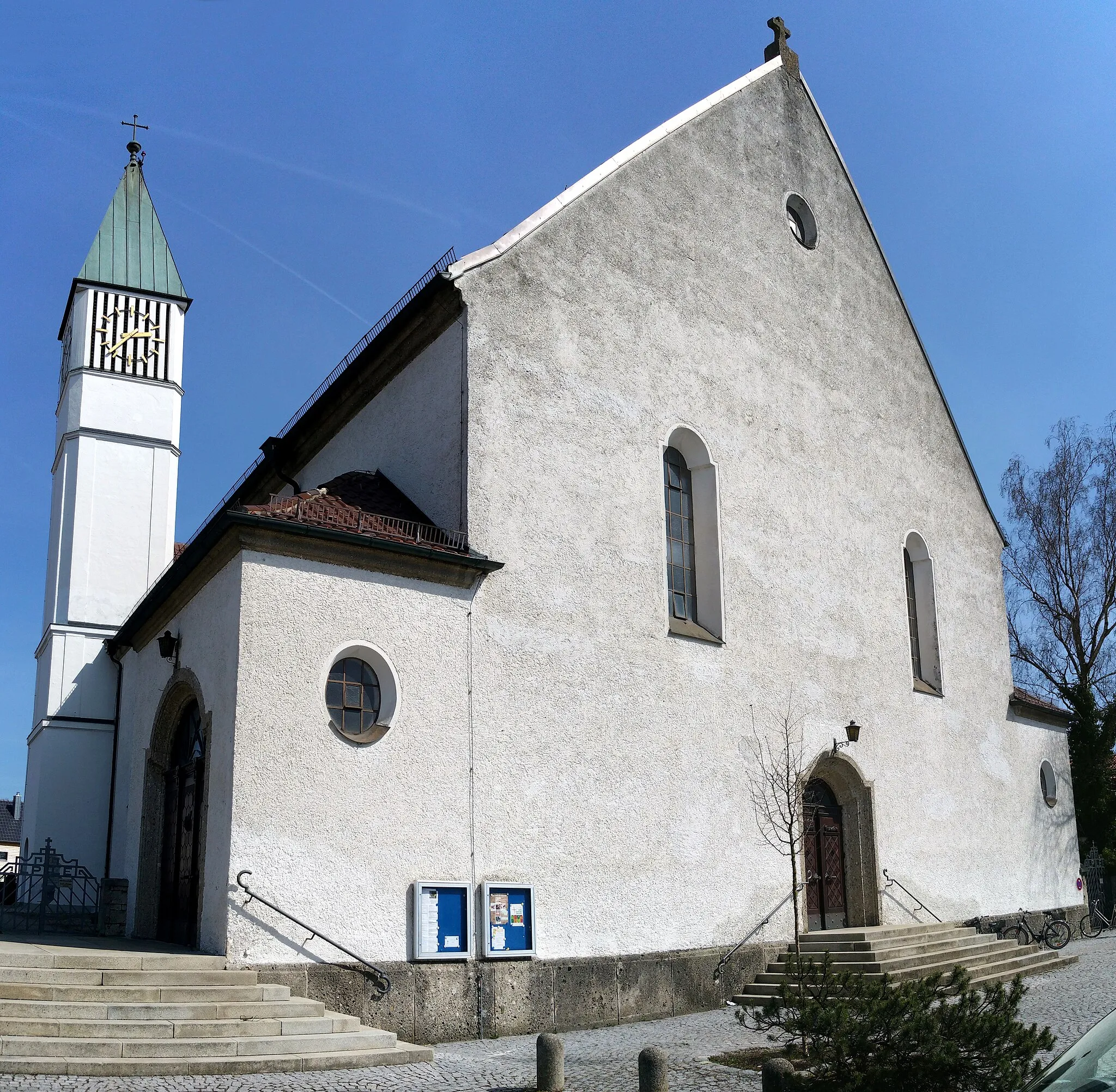 Photo showing: Deutschland, Bayern, Oberbayern, Landkreis Fürstenfeldbruck, Gemeinde Emmering, katholische Pfarrkirche St. Johnannes der Täufer