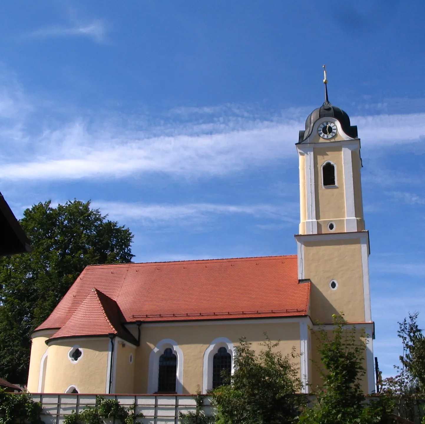 Photo showing: St Nikolaus in Attenhofen, Landkreis Kelheim, Niederbayern