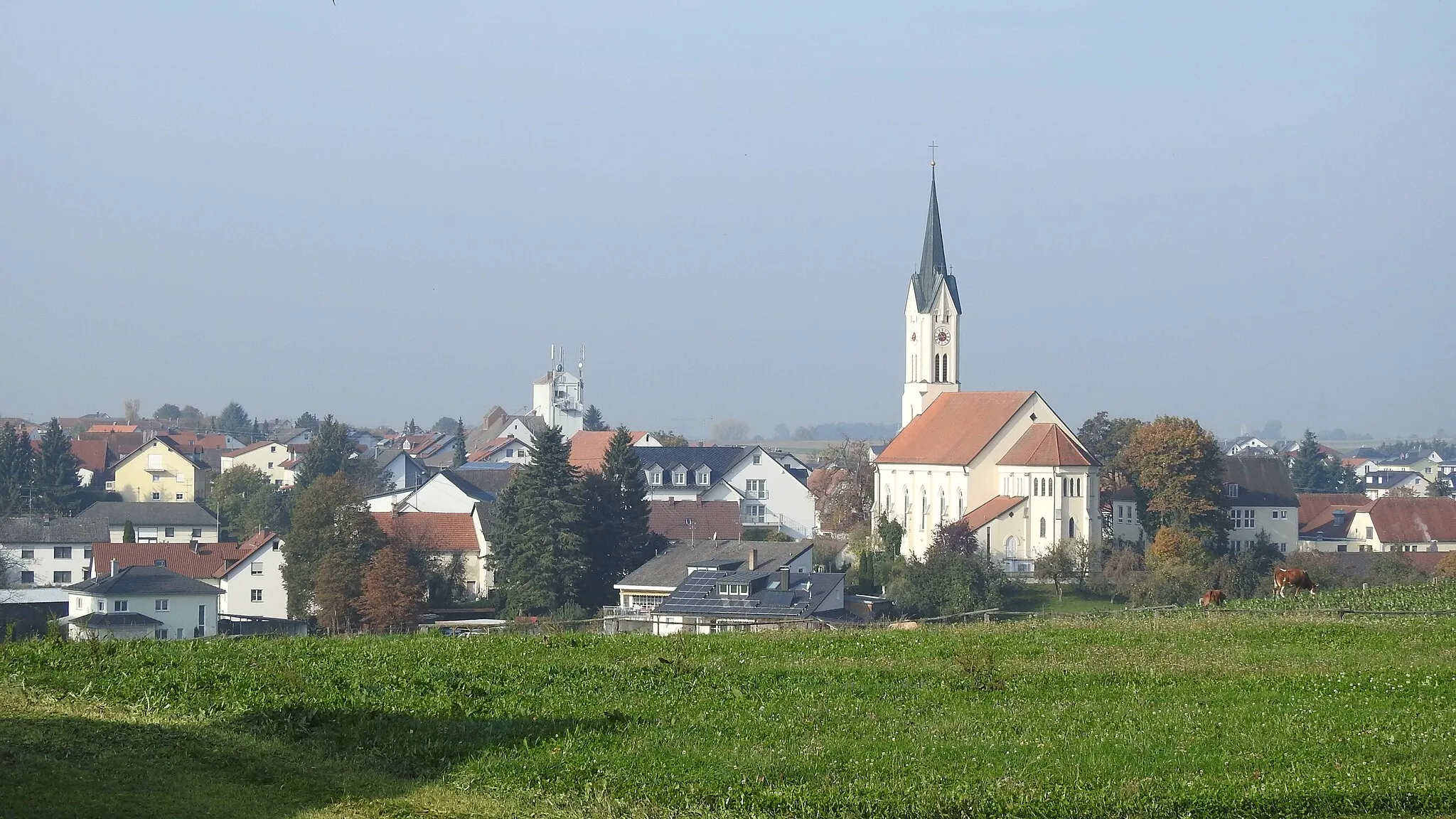 Photo showing: Ried (bei Mering) von Osten