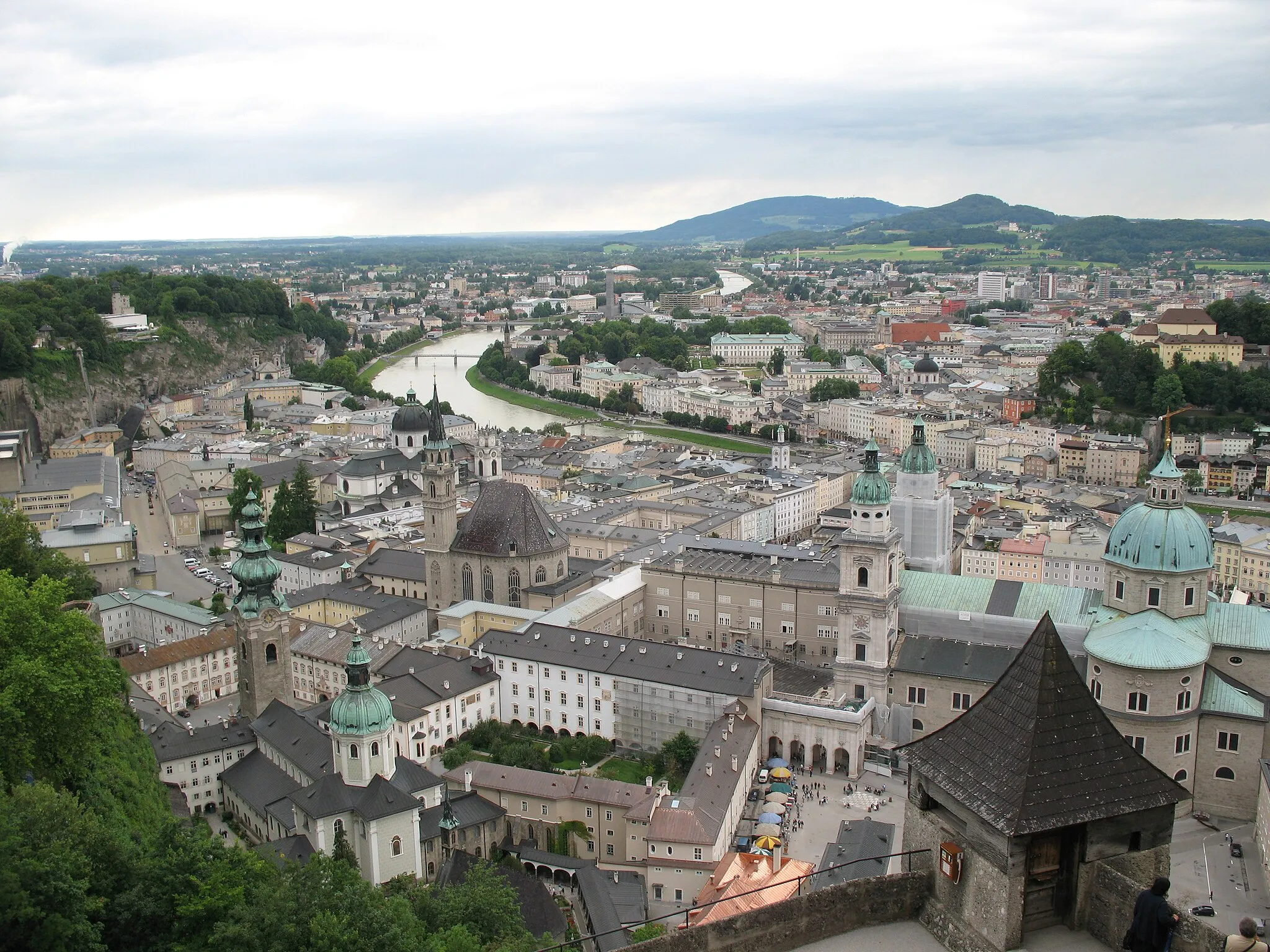 Photo showing: View from the High Fortress, Salzburg, Austria