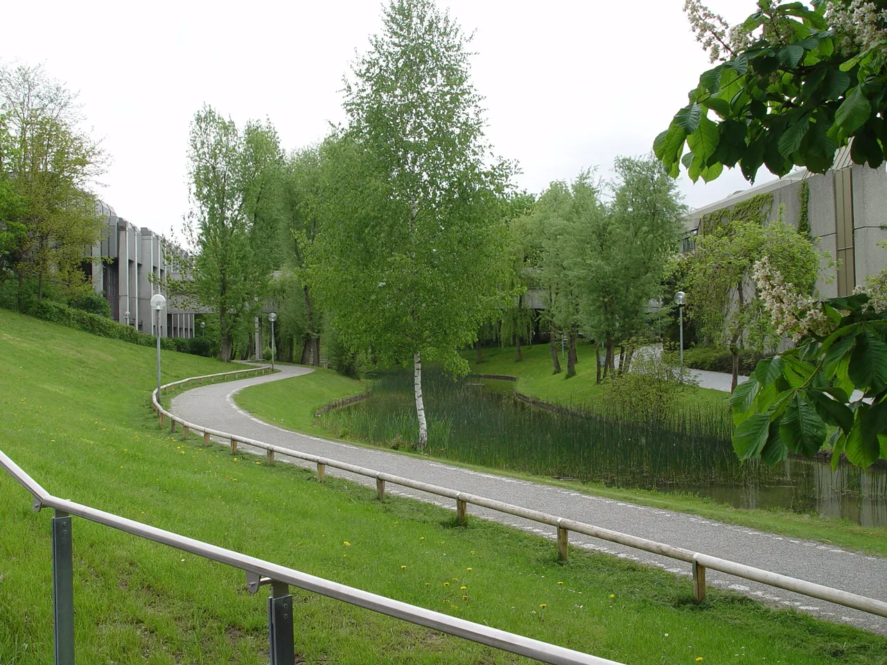 Photo showing: A picture of the campus of the University of Augsburg. It is a free image which was uploaded to the German Wikipedia before the phase-out of local image uploads on that site. The original description page is found :de:Bild:Campus uni augsburg.JPG here, where it is indicated that the picture was taken by the uploader and was released under the GFDL with no restrictions.