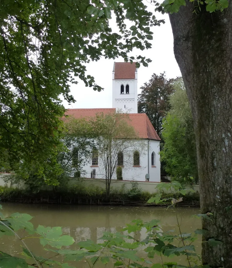 Photo showing: Fürstenfeldbruck, OT Pfaffing, Pfaffing 4. Katholische Filialkirche St. Stephan, Ansicht von Süden.