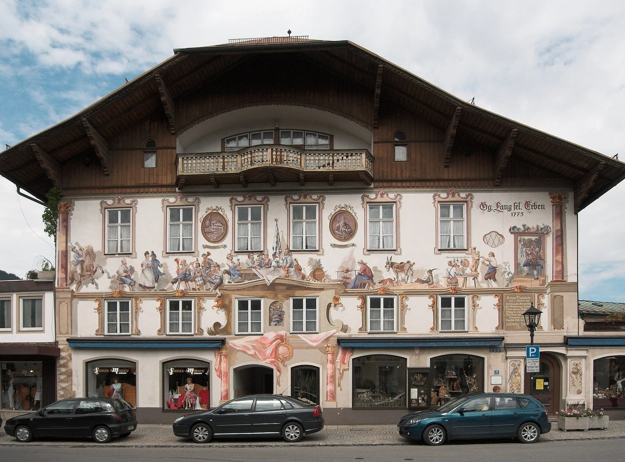 Photo showing: Geburtshaus von Ludwig Thoma in Oberammergau