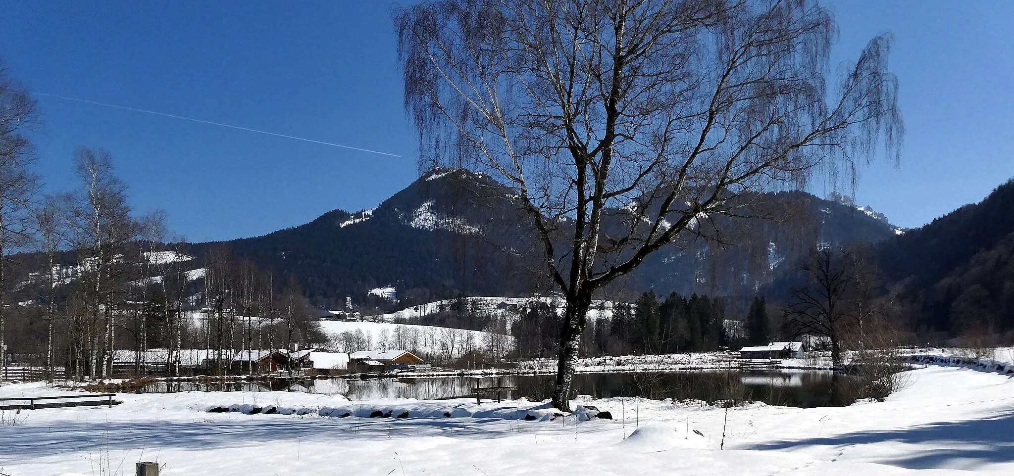 Photo showing: Fischbachau, Wolfsee von Westen gesehen.